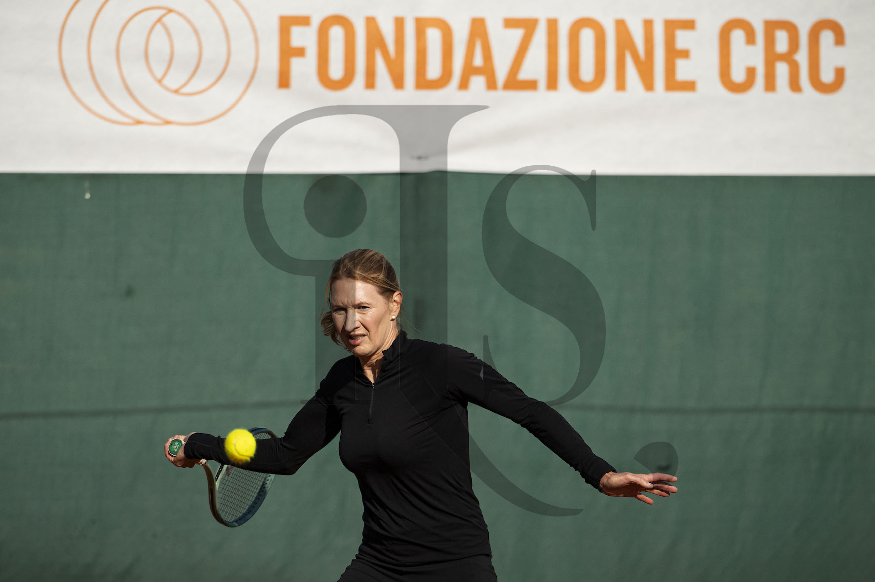Steffi Graf al Country Club di Cuneo (foto Perottino)